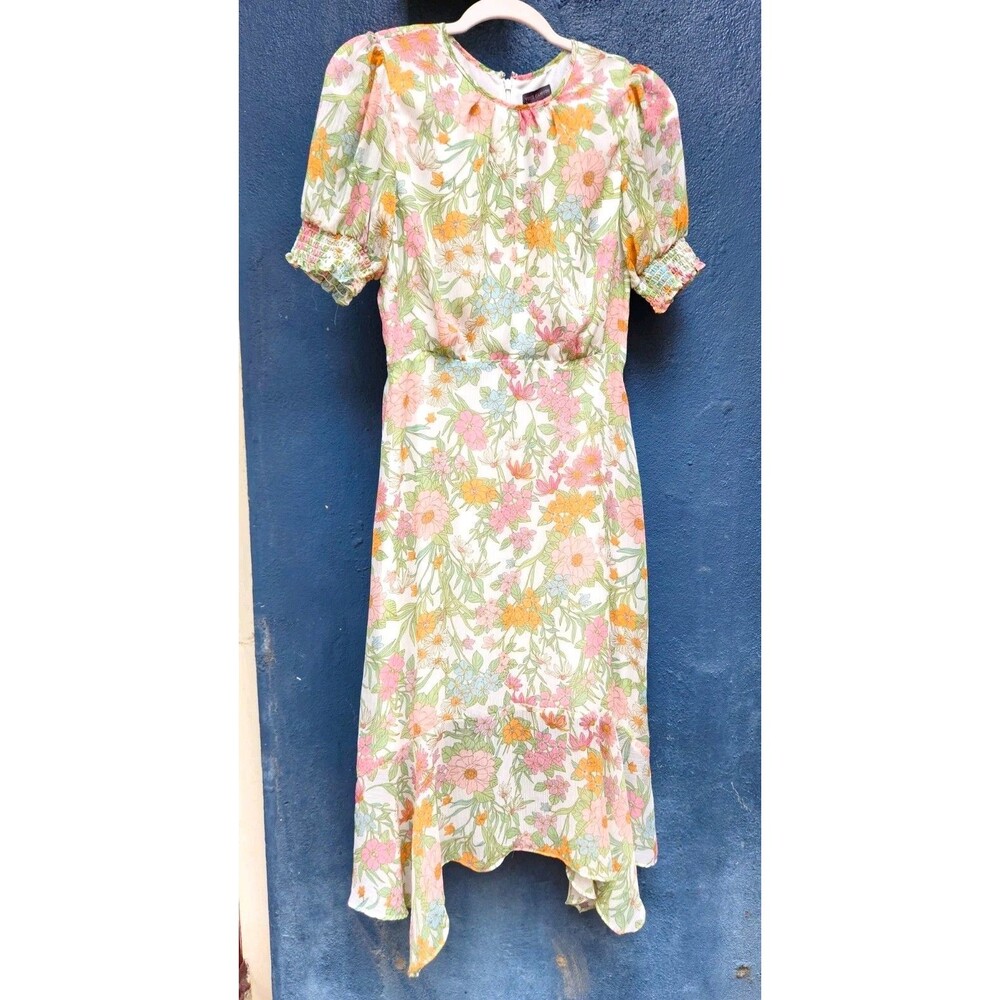 Cottagecore prairie Vince Camuto Dress Baby Shower Brunch Church Trad Wife Midi